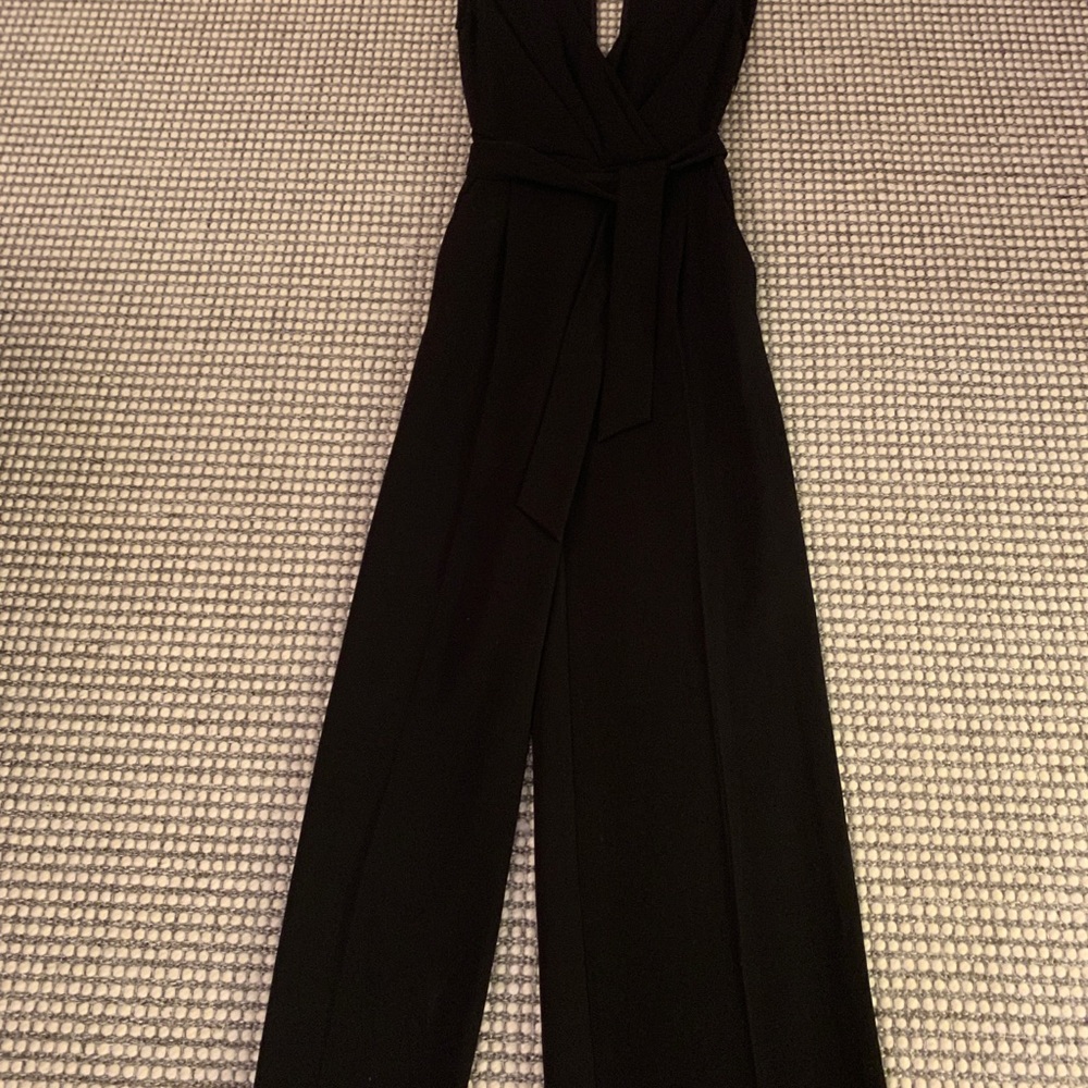 IRO V-Neck Sleeveless Belted Jumpsuit w/ Pockets - Picture 2 of 4